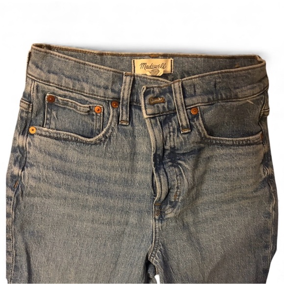 Madewell Women's Straight Leg Blue Jeans Size 26 - Picture 4 of 6